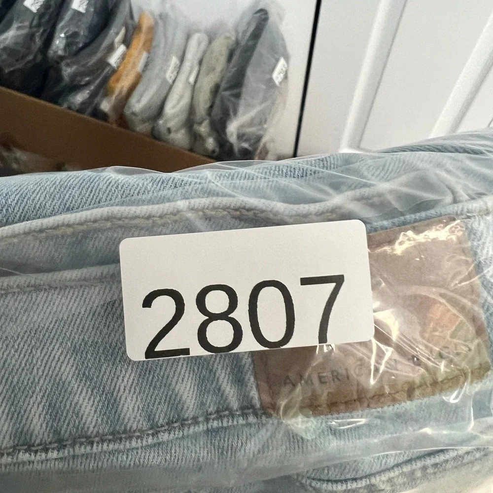 American Eagle Super High-Rise Ultra Wide Leg Jeans Women's 4 Short 28x28.5 Blue